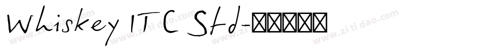 Whiskey ITC Std字体转换